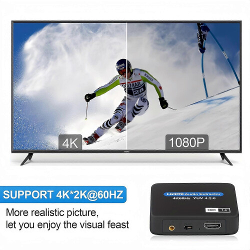 NK-330M 4K/60Hz HDMI 2.0 audiosplitter/-extractor 2