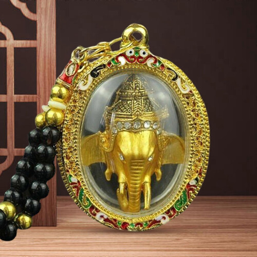 Thaise amulet hanger, olifantengod plating Hindoe 1