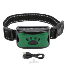 Collar antiladridos para perros, recargable por USB, resistente al agua, con sonido y vibración ajustables automáticamen