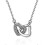 Envío rápido. Collar de plata de ley 925 con diseño de mujer. 1