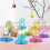 Easter Honeycomb Centerpieces with Chick and Bunny Decorations - 9pcs 3