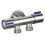 G1/2 x 1/2 304 Stainless Steel Three-Way Angle Valve, Double Handle Double Control Single Cold Multi-Function Faucet 1