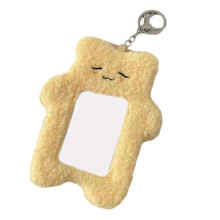 Cartoon Plush Card Holder Plush Animal Card Covers Card Sleeves Photo Card Holder Photocard Holder Keychain Bag Charm