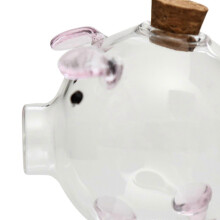 Sparschwein-Tischfigur aus Glas für Jungen und Mädchen, hochwertige Verarbeitung