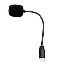 USB C számítógépes mikrofon C típusú telefonhoz/tablethez/PC-hez videofelvételhez mikrofon rugalmas nyakkal vlogfelvétel