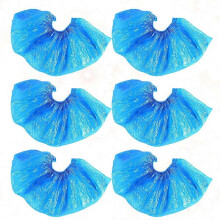 200Pcs Blue Plastic Shoe Covers Waterproof And Dustproof Perfect For Household Use In Various Occasions With Eco-Friendly Features