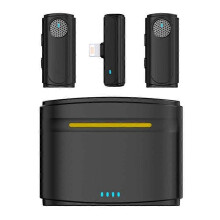 J20 One-two Wireless Lavalier Microphone Audio Video Recording ,Spec: 8 Pin Interface 8 Pin Interface