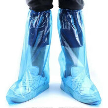 50 pezzi (25 paia) Copriscarpe monouso antiscivolo blu per scarpe e stivali da pioggia, copriscarpe lunghi impermeabili antiscivol
