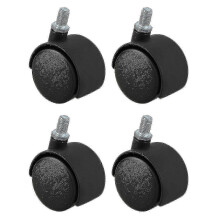 Plast svinghjul 8 mm skruestamme 1,5-tommers diameterhjul 4 stk.