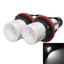 MZ E39 3W 240LM LED Super Bright Car Angel Eyes Białe światła do jazdy dziennej do BMW E39, DC 8-30 V, 1 para
