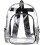 Heavy Duty Transparent Backpack, Plastic, compatible with School & Work, Black 4