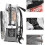 Heavy Duty Transparent Backpack, Plastic, compatible with School & Work, Black 5