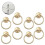 8pcs Vintage Cabinet Ring Knobs Round Antique Drawer Pulls Handle 2