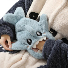 Warm Furry Hand Muffs for Women and Kids Plush Muffler Hand Muffs Plush Hot Water Bottle Plush Hand Warmer for Winter Blue