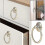 8pcs Vintage Cabinet Ring Knobs Round Antique Drawer Pulls Handle 4
