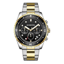 OCHSTIN 7019C Multifunctional Quartz Waterproof Luminous Steel Strap Men Watch