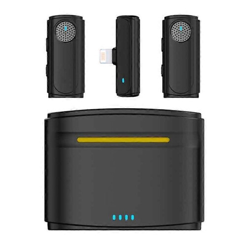 J20 One-two Wireless Lavalier Microphone Audio Video Recording ,Spec: 8 Pin Interface 8 Pin Interface