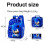 Blue Hedgehog Character 3-in-1 Backpack Set with Lunch Bag & Pencil Case 2