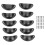 10 Set Vintage Shell Shaped Iron Cabinet Handles, Durable Door Pulls for Wardrobes and Cabinets 1