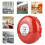 24V Metal Round Alarm Bell Security Fire Alarm Bell Red 5