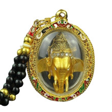 Pandantiv Amuletă Thailandeză, Placare cu Zeul Elefant Hindu