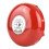 24V Metal Round Alarm Bell Security Fire Alarm Bell Red 2