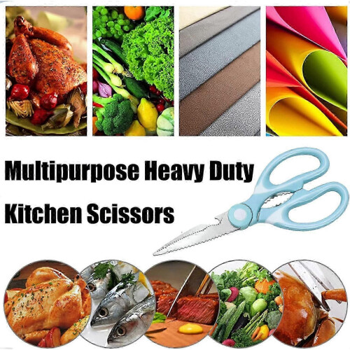 Kitchen Shears Left Handed Stainless Steel 2pcs for Poultry Fish Vegetables 1