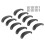 10 Set Vintage Shell Shaped Iron Cabinet Handles, Durable Door Pulls for Wardrobes and Cabinets 4