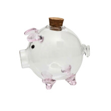 Spargris skrivbordspyssel glasgrisfigur för pojkar flickor fint utförande