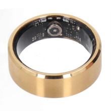 Smart Ring Health Tracker 50M Waterproof BLE 5.1 Rechargeable 18mAh Battery Smart Health Rings Fitness Tracker for Women Men Gold #10