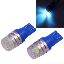 2 st T10 1,5 W 60 LM 1 LED grön COB LED bromsljus för fordon, DC12V