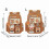 Cartoon Capybara School Backpack, Lightweight Large Capacity Daypack for Elementary Students 3