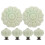 Green Ceramic Pumpkin Cabinet Knobs, 6-Pack for Dresser Pulls and Drawers 3