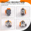 4PCS Replacement Hall Effect Joystick 3D Analog Joystick for PS5 Controller Repair Accessory 7