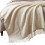 Homescapes Pure Handmade Halo Wool Blend Bed & Sofa Throw Blanket, Ivory 1
