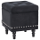 Beliani Storage Pouffe LORETTO Velvet Black 1