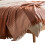 Homescapes Pure Handmade Halo Gradient Wool Blend Bed & Sofa Throw Blanket, Rust 1