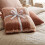 Homescapes Pure Handmade Halo Gradient Wool Blend Bed & Sofa Throw Blanket, Rust 6
