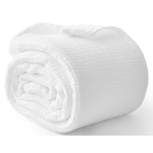 Cotton Muslin Blanket for Adults, 6-Layer, California King, 120 x 90, White