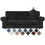 WEERRW 4 Pieces Couch Cover for Sofa Velvet Sofa Covers Washable, Black 1