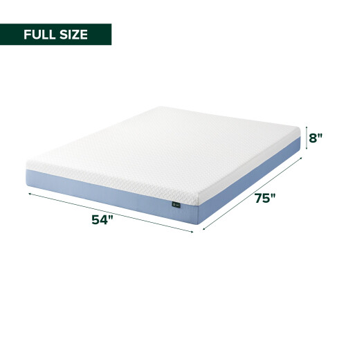 Zinus 8 Inch Full Cooling Essential Memory Foam Mattress, Medium Feel 1
