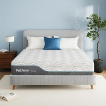 FATHOM Medium Queen Mattress 12 Inch Memory Foam Mattress Queen Size Bed in a Box for Back Pain Relief and Cool Sleep with Gel Foam and Removeable Fib