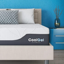 COOL GEL Memory Foam 12-Inch Mattress with Pillow, CertiPUR-US Certified, Mattress in a Box, Full, White
