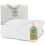 Threadmill Luxury 100% Cotton King Herringbone Blanket, Bright White 1