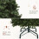 YITAHOME 6ft Prelit Green Artificial Hinged Christmas Tree with Remote 6