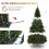 YITAHOME 6ft Prelit Green Artificial Hinged Christmas Tree with Remote 5