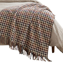 Pure Handmade 100% Wool Bohemia Bed & Sofa Throw Blanket, Multi