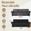 WEERRW 4 Pieces Couch Cover for Sofa Velvet Sofa Covers Washable, Black 5