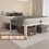 MAF 14 Inch Twin Metal Platform Bed Frame White with Round Corner Legs 6