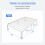 MAF 14 Inch Twin Metal Platform Bed Frame White with Round Corner Legs 3